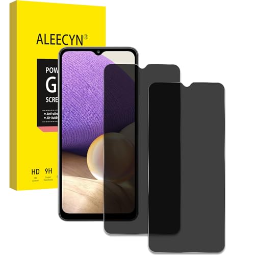 [2 Stück] Sichtschutz Schutzfolie für Samsung Galaxy A32 5G, Gehärtetes Glas Folie, Anti-Spy Schutzglas, Anti-Kratzen, [Anti-Spion] Displayschutz von ALEECYN