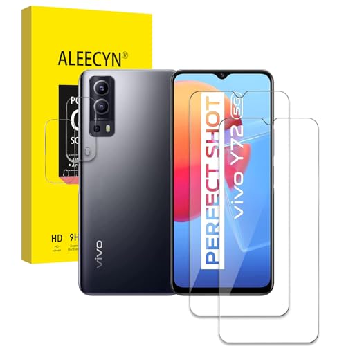Aleecyn 2 Stück Schutzfolie Für ViVO Y72 5G mit 2 Stück Kamera Panzerfolie, 9H Härte, Gehärtetes Glas Folie, Blasenfreie Anti-Kratzen Displayschutzfolie, Hohe Klar Displayschutz Aleecyn 2 Stück Schutzfolie Für ViVO Y72 5G mit 2 Stück Kamera Panzerfolie, 9H Härte, Gehärtetes Glas Folie, Blasenfreie Anti-Kratzen Displayschutzfolie, Hohe Klar Displayschutz von ALEECYN