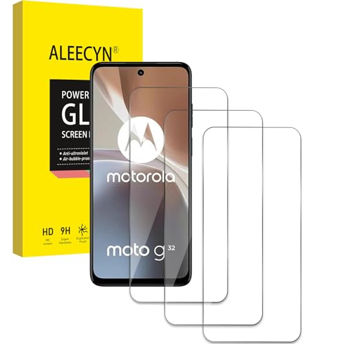 Aleecyn [3 Stück] Schutzfolie Kompatibel mit Motorola moto G32, 9H Härte, Gehärtetes Glas Folie, Anti-Kratzen Displayschutzfolie, Hohe Klar Displayschutz von Aleecyn