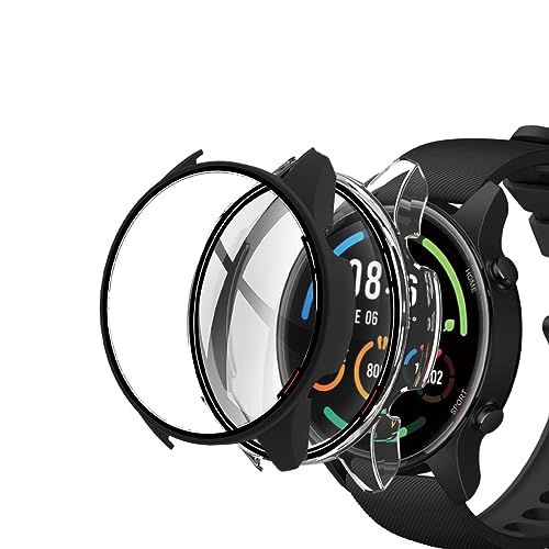 Alenbowen Hülle kompatibel mit Xiaomi Watch/Xiaomi Mi Smartwatch PC Cover mit Hartglasschutz, Ultradünner Vollschutz für Xiaomi Watch/Xiaomi Mi Smartwatch Schutzhülle-Schwarz+Transparent【2 Stück】 Alenbowen Hülle kompatibel mit Xiaomi Watch/Xiaomi Mi Smartwatch PC Cover mit Hartglasschutz, Ultradünner Vollschutz für Xiaomi Watch/Xiaomi Mi Smartwatch Schutzhülle-Schwarz+Transparent【2 Stück】 von Alenbowen