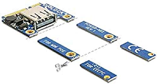 Delock Mini PCIe I/O 1 x USB 2.0 Typ-A Buchse Full Size/Half Size von Aleratec