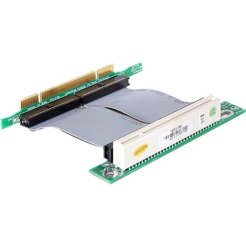 Delock Riser Karte PCI 32-Bit > PCI 32-Bit mit flexiblem Kabel 7 cm links gerichtet von Aleratec