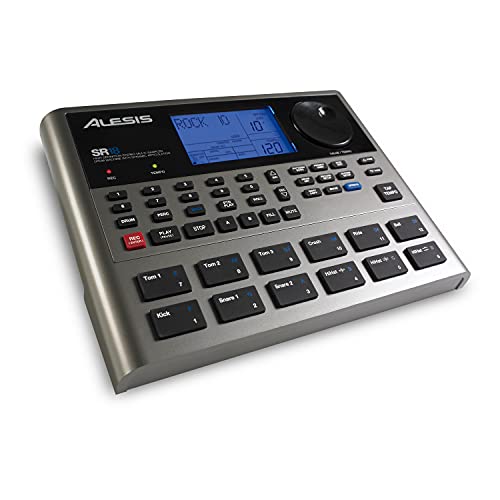 Alesis SR18 - Portables Drum Machine mit Effekten, 175 Preset Patterns und 32MB Samplespeicher mit Percussion Bank und Bass Synth von Alesis