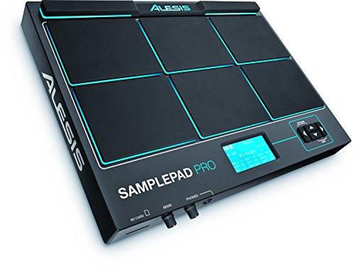 Alesis SamplePad Pro - Percussion- und Sample-Triggering-Instrument mit 8 reaktionsschnellen Pads, LED-Beleuchtung und über 200 integrierten Sounds von Alesis