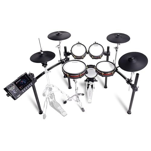 Alesis Strata Core E Schlagzeug mit Touchscreen, Triple Zone Becken, Active Magnetic Hi-Hat, Dual Zone Mesh Heads, 8" Kick, 144K Multikanal-Samples von Alesis