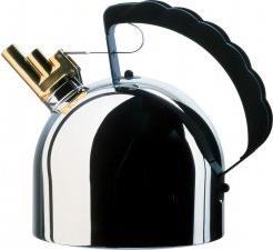 Alessi 9091 FM - Wasserkessel - Edelstahl - mit Stahlboden - Ø 16,5cm (9091 FM) von Alessi
