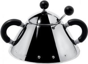 Alessi 9097 B Zuckerdose Schwarz - Edelstahl Edelstahl (9097 B) von Alessi