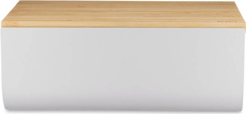 Alessi BG03 WG Mattina Brotkasten, Stahl Bambusholz, Warm Grey (BG03 WG) von Alessi