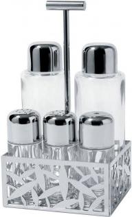 Alessi Cactus! Öl-/Essig-Spender Dose Glas - Edelstahl Edelstahl - Transparent (MSA16) von Alessi