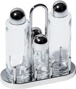 Alessi 5070 Öl-/Essig-Spender Dose Glas - Edelstahl Edelstahl - Transparent (5070) von Alessi