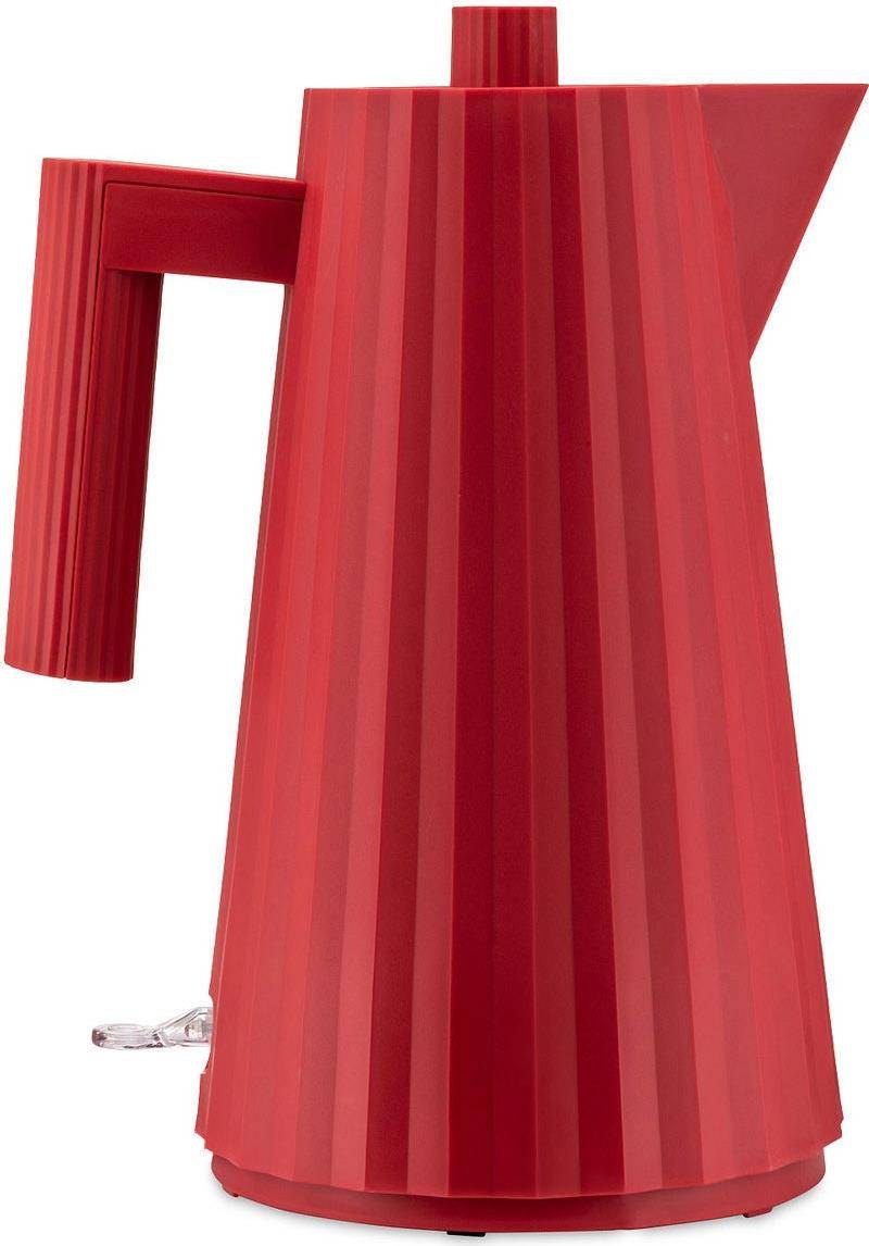 Alessi MDL06/1 R Plissè Elektrischer Wasserkocher aus 100 cl, Rot (MDL06/1 R) von Alessi