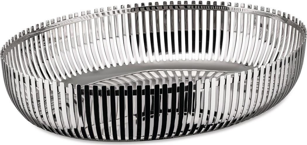 Alessi PCH06/26 Korbschale oval aus Edelstahl glänzend poliert (PCH06/26) von Alessi