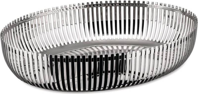 Alessi PCH06/26 Korbschale oval aus Edelstahl glänzend poliert (PCH06/26) von Alessi