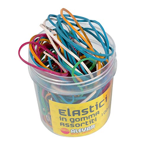Alevar Gummibänder für Büro, verschiedene Größen und Farben, 100 g Alevar Gummibänder für Büro, verschiedene Größen und Farben, 100 g von Alevar