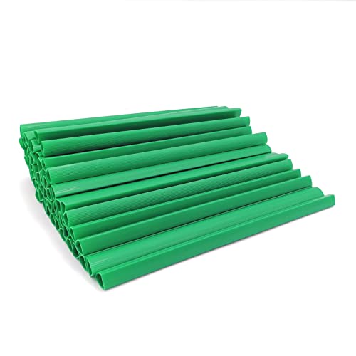 Dorsini Blattbinder, A4, Durchmesser 15 mm, Kapazität 110 Blatt, 50 Stück, Farbe Grün von Alevar