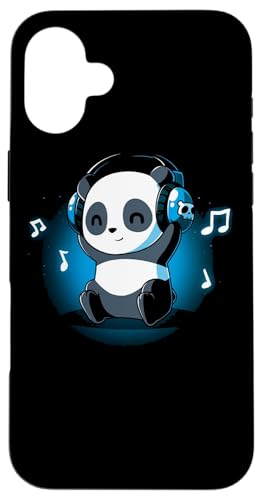 DJ Panda Kopfhörer Hülle für iPhone 16 Plus von AlexaMerch Animals