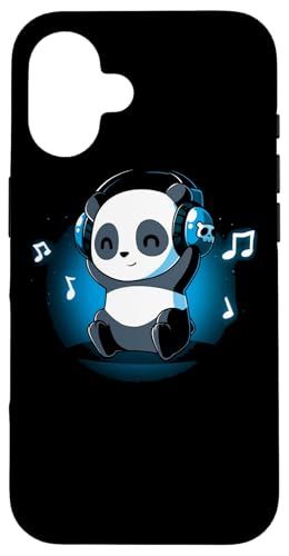 DJ Panda Kopfhörer Hülle für iPhone 16 von AlexaMerch Animals