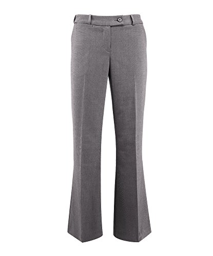 Alexandra STC-NF13PG-26T Damen Bootleg Hose Icona, einfarbig, 77% Polyester/21% Viskose/2% Elasthan, Größe 26, Hellgrau von Alexandra