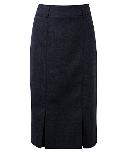 Alexandra STC-NF601NA-20R Skirt, unifarben, 55% Polyester/45% Wolle, Regular, Größe 20, Marineblau von Alexandra