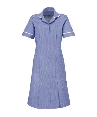 Alexandra al-st297na-128s Stripe Dress, kurz, weiß Paspelierung/Trim, 128 cm Brust (Größe 26), Marineblau/Weiß von Alexandra