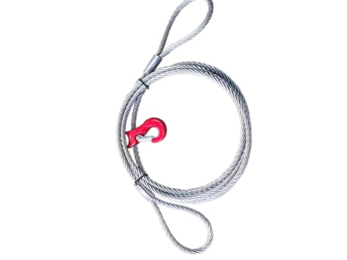 ALFA LOGISTIK® Chokerseil mit Schlaufen 10mm – 14mm, Rückeseil, Forstseil mit Gleithaken 1m – 30m (10mm 10m) von Alfa Logistik