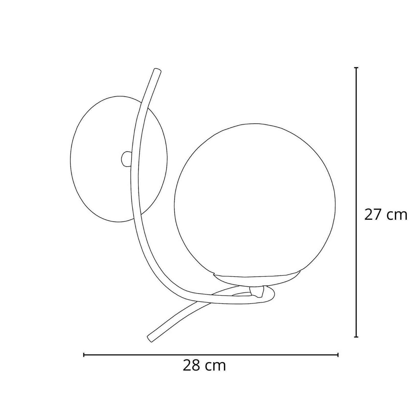 Wandleuchte Sentia, chromfarben / rauchgrau, Glas, Ø 15 cm Wandleuchte Sentia, chromfarben / rauchgrau, Glas, Ø 15 cm von Alfa