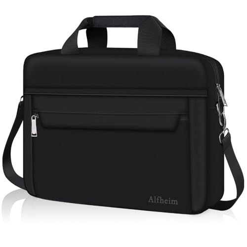 Alfheim 14 Zoll Laptop Tasche Aktentasche Umhängetasche für Männer Frauen, Wasserabweisende leichte Messenger Bag für Travel Business, Kompatibel mit Macbook Air/Macbook Pro 14" von Alfheim