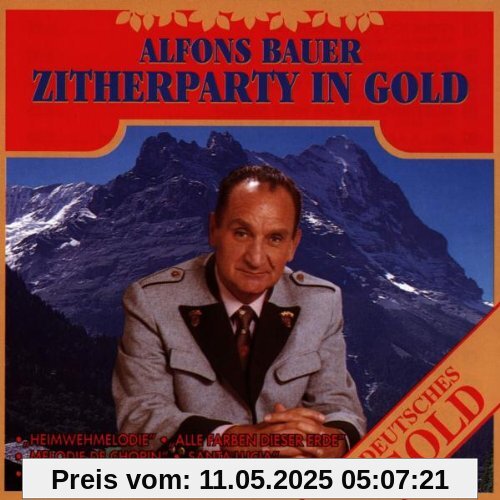 Zitherparty in Gold von Alfons Bauer