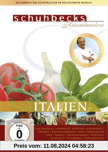 Schuhbecks Hausmannskost - Italien (3 DVDs) von Alfons Schuhbeck