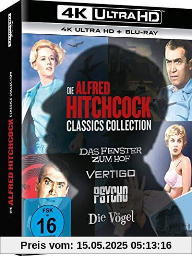 Alfred Hitchcock Collection - Das Fenster zum Hof + Vertigo + Psycho + Die Vögel [Blu-ray] von Alfred Hitchcock