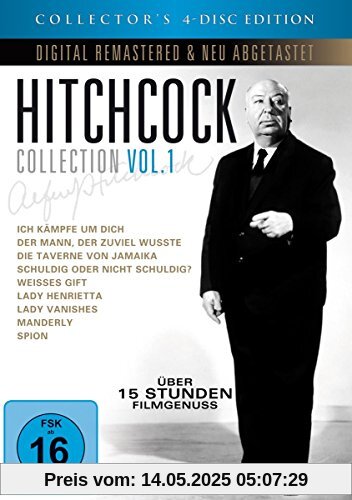 Alfred Hitchcock Collection - Vol. 1 [Collector's Edition] [4 DVDs] von Alfred Hitchcock