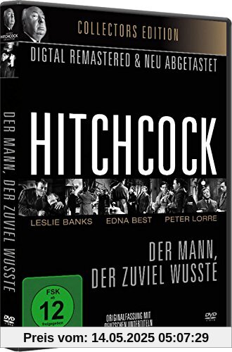Alfred Hitchcock: Der Mann, der zuviel wußte - OmU (1934) [DVD] von Alfred Hitchcock