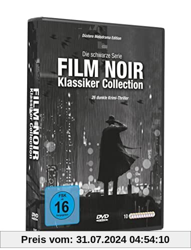 Film Noir Klassiker Collection - Schwarze Serie mit 26 dunkle Krimi-Thriller (Düstere Melodrama Edition) [10 DVDs] von Alfred Hitchcock