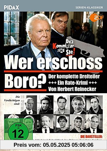 Wer erschoss Boro? / Der komplette 3-teilige Rate-Krimi von Herbert Reinecker (Pidax Serien-Klassiker) von Alfred Weidenmann