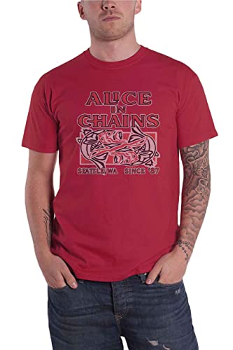 Alice In Chains T-Shirt Totem Fish Band Logo Neu Offiziell Herren Rosa Größe L Alice In Chains T-Shirt Totem Fish Band Logo Neu Offiziell Herren Rosa Größe L von Alice In Chains