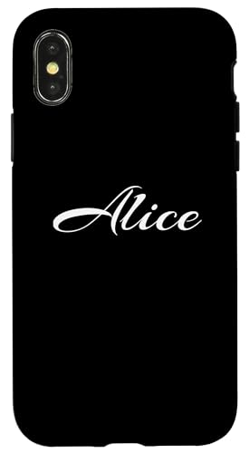 Beautiful Feminine Alice Handwritten Font Hülle für iPhone X/XS von Alice
