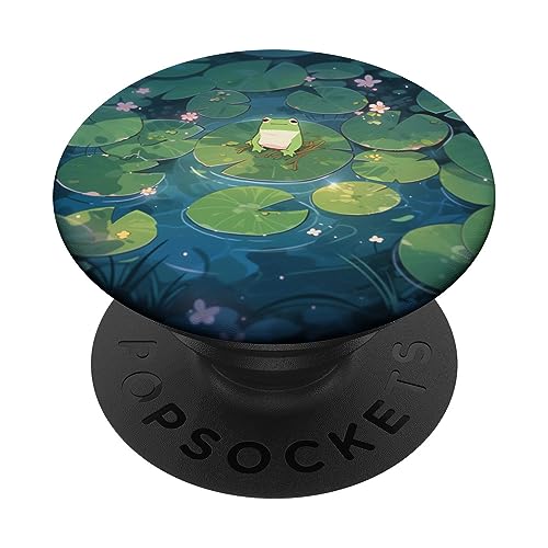 Nur ein kleiner süßer Frosch, der auf einem Seerosenblatt sitzt PopSockets mit austauschbarem PopGrip Nur ein kleiner süßer Frosch, der auf einem Seerosenblatt sitzt PopSockets mit austauschbarem PopGrip von AlienFolklore
