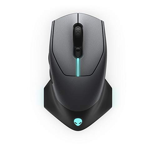 Alienware 610M Wired/Wireless Gaming Mouse - AW610M (Dark Side of The Moon), grey von Alienware