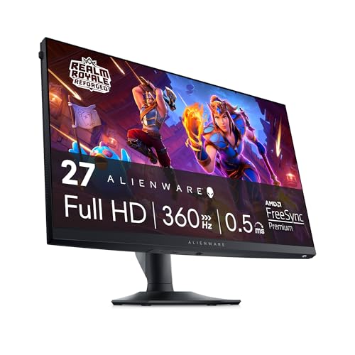 Alienware AW2724HF 27 Zoll Full HD (1920x1080) Gaming Monitor, 360Hz, Fast IPS, 0.5ms, AMD FreeSync Premium, VESA AdaptiveSync, 99% sRGB, HDR 10, 2x DisplayPort, HDMI, 5x USB, 3 Jahre Garantie von Alienware