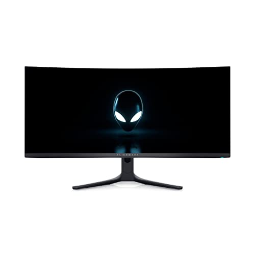 Alienware AW3423DWF 34 Zoll WQHD (3440x1440) 21:9 1800R Curved Gaming Monitor, 165Hz, QD OLED, 0.1ms, AMD FreeSync Premium Pro, 99.3% DCI-P3, HDR400, 2x DP, 1x HDMI, 5x USB, 3 Jahre Garantie von Alienware