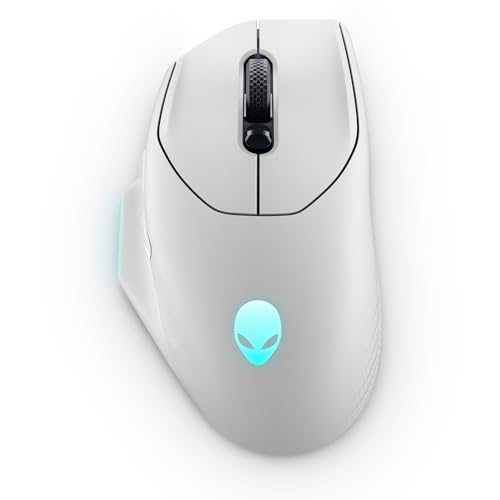 Alienware AW620M Wireless Gamingmaus, 26.000 DPI, 650 IPS, kabelgebundenes Gaming mit 1.000-Hz-Polling 2,4-GHz-USB-C-WLAN-Dongle, AlienFX-RGB, Lunar Light Alienware AW620M Wireless Gamingmaus, 26.000 DPI, 650 IPS, kabelgebundenes Gaming mit 1.000-Hz-Polling 2,4-GHz-USB-C-WLAN-Dongle, AlienFX-RGB, Lunar Light von Alienware