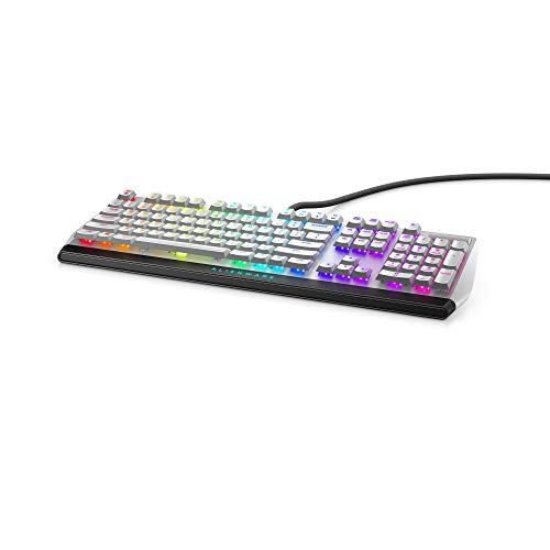 Dell Alienware 510K Low-Profile RGB Mechanical Gaming Keyboard - AW510K (Lunar Light), Weiß von Alienware