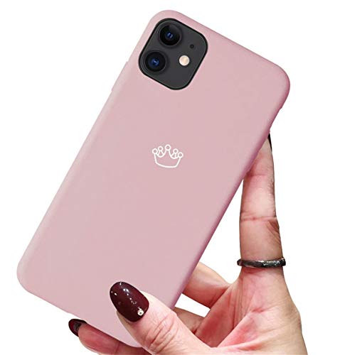 Alihtte Handyhülle Kompatibel mit iPhone 11 Hülle,rot Weich TPU Gummigel Back 3D Herzmuster und Mädchen Frau Weich Silikon Bumper Schutzhülle Case für iPhone 11 von Alihtte