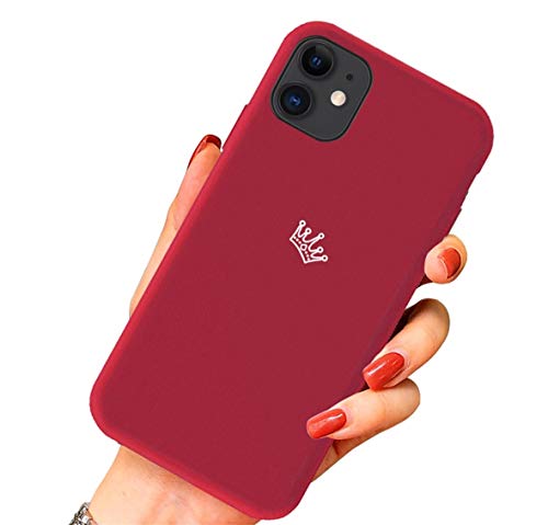Alihtte Handyhülle Kompatibel mit iPhone 11 Pro Hülle,rot Weich TPU Gummigel Back 3D Herzmuster und Mädchen Frau Weich Silikon Bumper Schutzhülle Case für iPhone 11 Pro von Alihtte