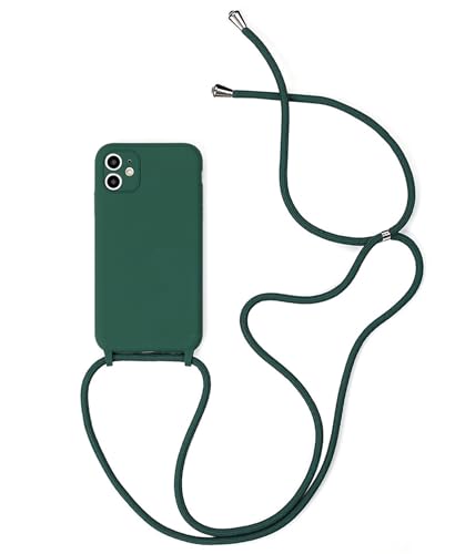 Alihtte Handykette Hülle für iPhone 13 Mini Necklace Handyhülle Nylon Schultergurt Silikon TPU Cover mit Kordel zum Umhängen Schutzhülle mit Band Schnur Case für iPhone 13 Mini, grün Alihtte Handykette Hülle für iPhone 13 Mini Necklace Handyhülle Nylon Schultergurt Silikon TPU Cover mit Kordel zum Umhängen Schutzhülle mit Band Schnur Case für iPhone 13 Mini, grün von Alihtte