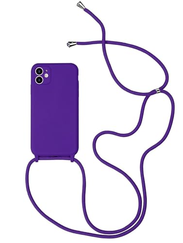 Alihtte Handykette Hülle für iPhone 14 Pro Max Necklace Handyhülle Nylon Schultergurt Silikon TPU Cover mit Kordel zum Umhängen Schutzhülle mit Band Schnur Case für iPhone 14 Pro Max, Lila Alihtte Handykette Hülle für iPhone 14 Pro Max Necklace Handyhülle Nylon Schultergurt Silikon TPU Cover mit Kordel zum Umhängen Schutzhülle mit Band Schnur Case für iPhone 14 Pro Max, Lila von Alihtte