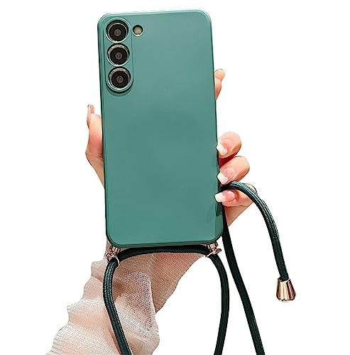 Alihtte Handykette für Samsung Galaxy S23 FE 5G Hülle mit Band, Ultradünn Silikon Necklace Handyhülle mit Abnehmbar Kordel zum Umhängen Stossfest Bumper Handy Schutzhülle für Galaxy S23 FE, grün Alihtte Handykette für Samsung Galaxy S23 FE 5G Hülle mit Band, Ultradünn Silikon Necklace Handyhülle mit Abnehmbar Kordel zum Umhängen Stossfest Bumper Handy Schutzhülle für Galaxy S23 FE, grün von Alihtte
