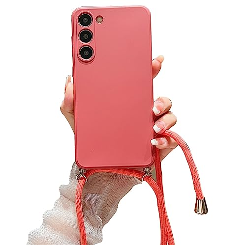 Alihtte Handykette für Samsung Galaxy S23 FE 5G Hülle mit Band, Ultradünn Silikon Necklace Handyhülle mit Abnehmbar Kordel zum Umhängen Stossfest Bumper Handy Schutzhülle für Galaxy S23 FE, Rosenrot Alihtte Handykette für Samsung Galaxy S23 FE 5G Hülle mit Band, Ultradünn Silikon Necklace Handyhülle mit Abnehmbar Kordel zum Umhängen Stossfest Bumper Handy Schutzhülle für Galaxy S23 FE, Rosenrot von Alihtte