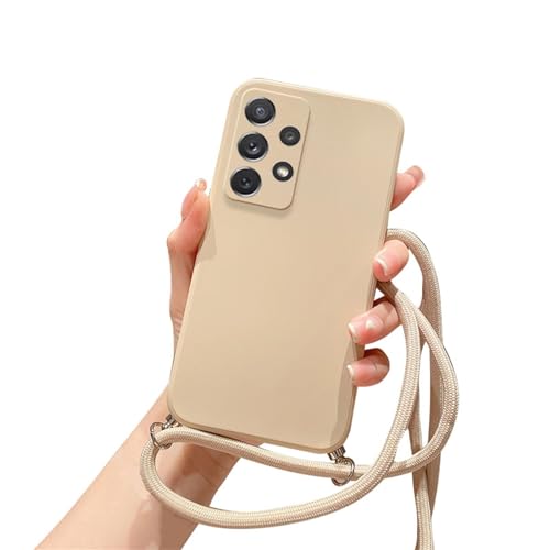 Alihtte Handykette für Samsung Galaxy S24 Hülle mit Band, Silikon TPU Bumper Handyhülle mit Kordel Umhängen Tasche Schutzhülle für Galaxy S24, Beige Alihtte Handykette für Samsung Galaxy S24 Hülle mit Band, Silikon TPU Bumper Handyhülle mit Kordel Umhängen Tasche Schutzhülle für Galaxy S24, Beige von Alihtte