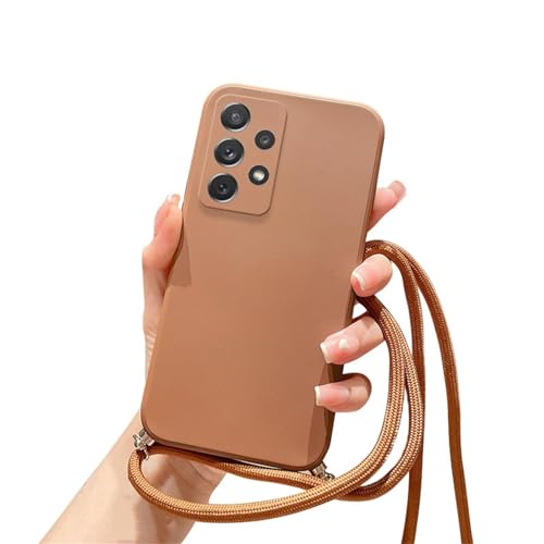 Alihtte Handykette für Samsung Galaxy S24 Plus Hülle mit Band, Hülle für Galaxy S24 Plus weiche Silikon TPU Bumper Handyhülle mit Kordel Umhängen Tasche Schutzhülle für Galaxy S24 Plus, braun Alihtte Handykette für Samsung Galaxy S24 Plus Hülle mit Band, Hülle für Galaxy S24 Plus weiche Silikon TPU Bumper Handyhülle mit Kordel Umhängen Tasche Schutzhülle für Galaxy S24 Plus, braun von Alihtte